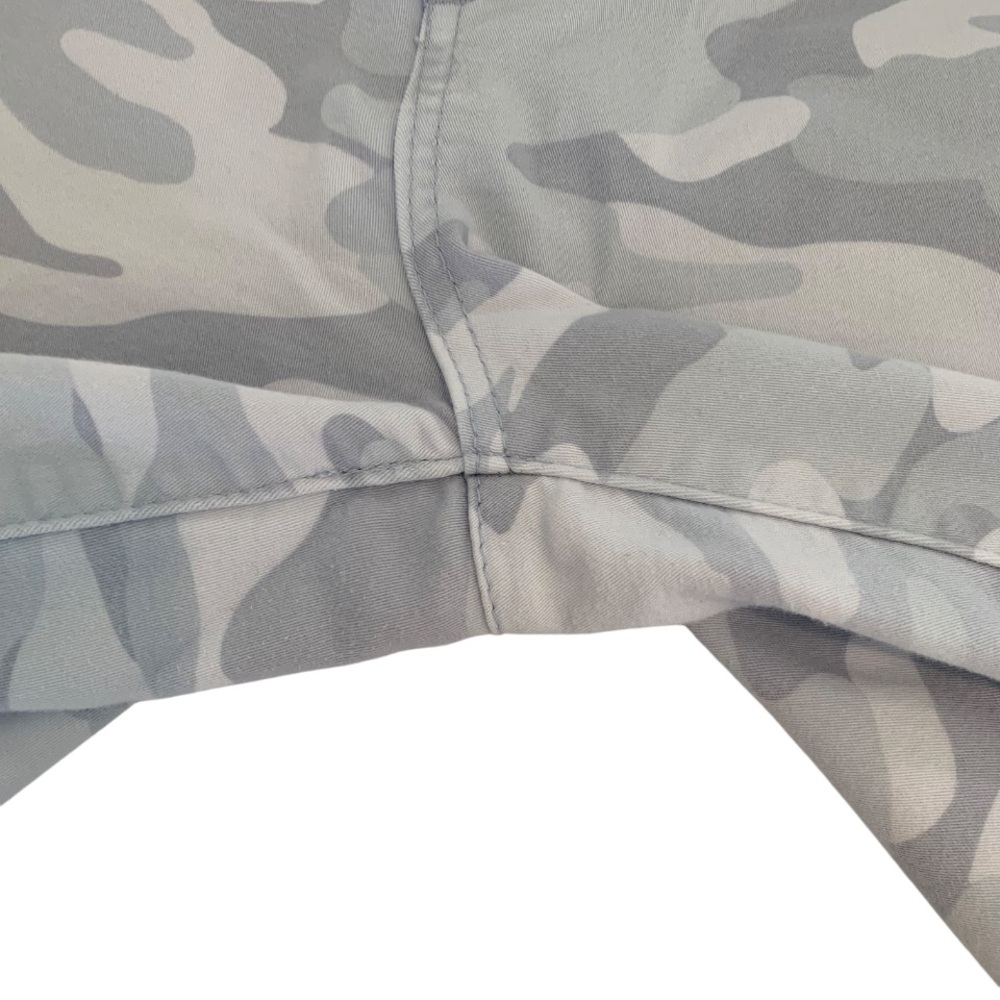 MAC AND ME Jeans Pants Jeggings Leggings Blue Gray Camo 5-Button Fly Hem Small - Picture 10 of 16